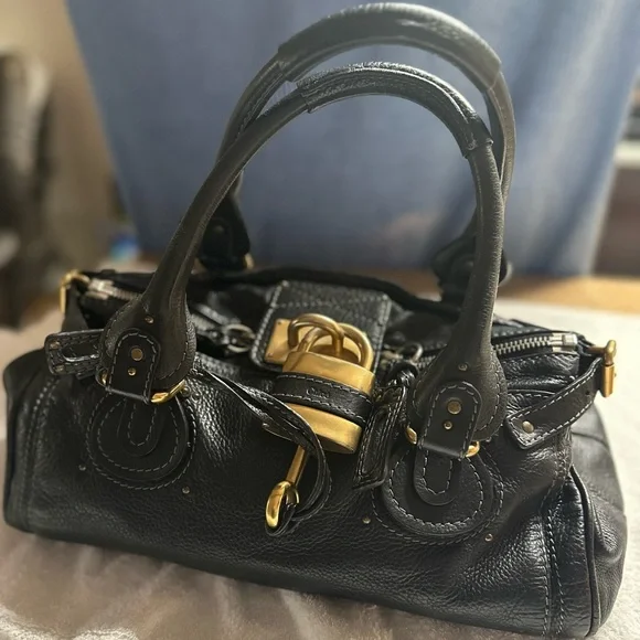 Chloe | Bags | Authentic Chloe Paddington Leather Handbag Lock And 